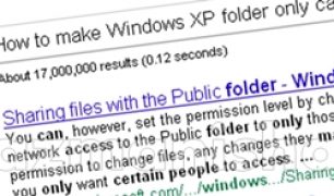 How to make Windows XP folder only can be access by certain people