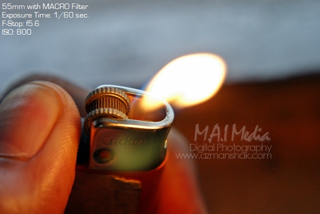 55mm with MACRO Filter