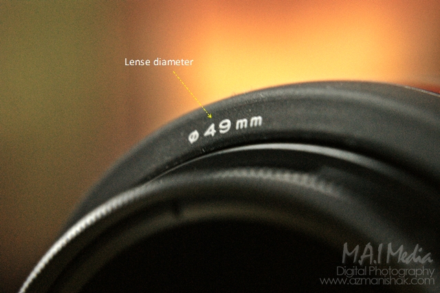 lense diameter reading