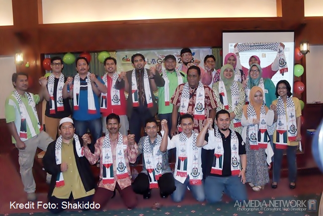 Inilah dia antara barisan Official Blogger for Gaza, Malaysia