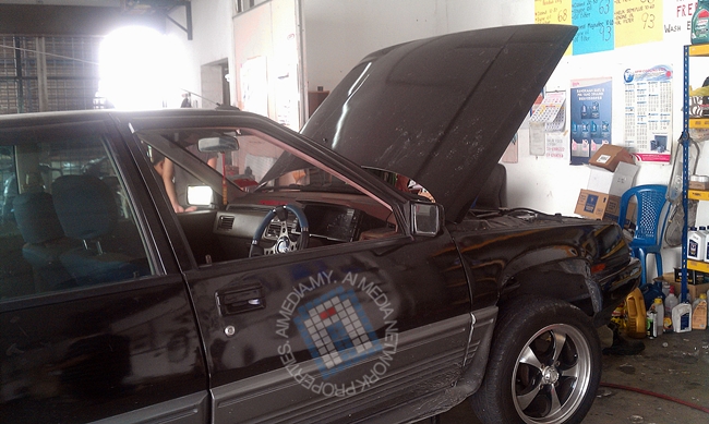 Bawak kereta pergi jumpa pawang hebat hahaha...