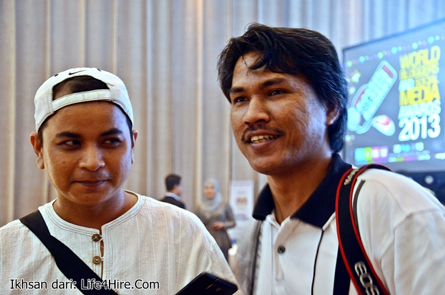 Sekali kene terjah dengan Wartawan ProfileBlogger.Net