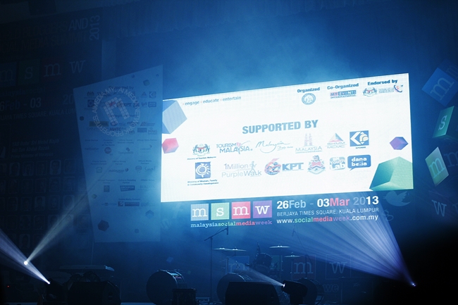 Antara senarai penaja-penaja Malasysia Social Media Week 2013
